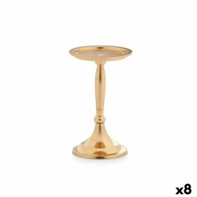 Candle Holder Golden Aluminium 10 x 17 x 8,5 cm (8 Units) by Gift Decor, Candelabras and candle holders - Ref: S3630703, Pric...