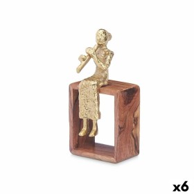 Figura Decorativa Flauta Dulce Marrón Madera Metal 13 x 27 x 13 cm de Gift Decor, Coleccionables - Ref: S3630709, Precio: 51,...