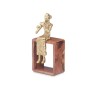 Decorative Figure Recorder Brown Wood Metal 13 x 27 x 13 cm | Tienda24 - Global Online Shop Tienda24.eu