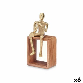 Figura Decorativa Saxofón Dorado Madera Metal 13 x 27 x 13 cm de Gift Decor, Coleccionables - Ref: S3630711, Precio: 51,47 €,...