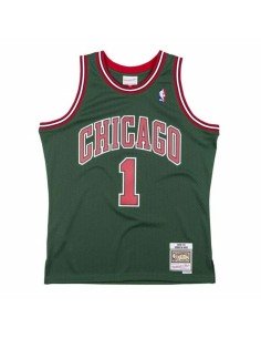 Maglia da basket Mitchell & Ness Chicago Bulls 2008-09 St Patrick's Day edition Nº8 Derrick Rose Verde da Mitchell & Ness, Uo...