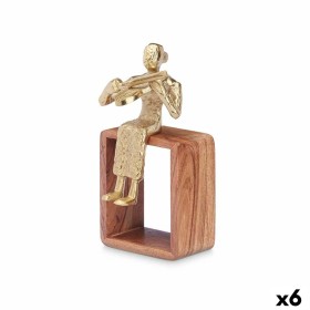 Figura Decorativa Violino Dourado Madeira Metal 13 x 27 x 13 cm de Gift Decor, Colecionáveis - Ref: S3630713, Preço: 51,47 €,...