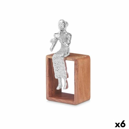 Figura Decorativa Flauta Dulce Plateado Madera Metal 13 x 27 x 13 cm de Gift Decor, Coleccionables - Ref: S3630715, Precio: 5...