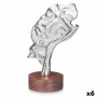 Figura Decorativa Cara Plateado Madera Metal 16,5 x 26,5 x 11 cm de Gift Decor, Coleccionables - Ref: S3630725, Precio: 51,47...