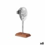 Figura Decorativa Face Prateado Madeira Metal 17 x 33,5 x 10 cm de Gift Decor, Colecionáveis - Ref: S3630735, Preço: 60,11 €,...