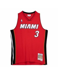 Basketball shirt Mitchell & Ness Miami Heat 2005-06 Nº3 Dwayne Wade Red by Mitchell & Ness, Men - Ref: S64110758, Price: 88,0...