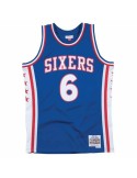 Camiseta de baloncesto Mitchell & Ness Philadelphia 76ers 1976-77 Nº6 Julius Erving Azul | Tienda24 Tienda24.eu