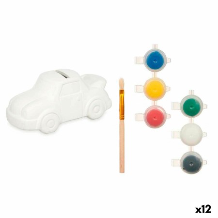 Hucha para Pintar Blanco 14,5 x 7,2 x 9,4 cm Coche (12 Unidades) de Pincello, Pintura - Ref: S3630791, Precio: 31,99 €, Descu...