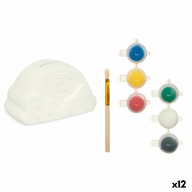 Hucha para Pintar Blanco 13,9 x 8,4 x 9,6 cm Arcoíris (12 Unidades) de Pincello, Pintura - Ref: S3630793, Precio: 30,47 €, De...