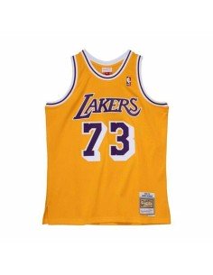 Camiseta de baloncesto Mitchell & Ness Los Angeles Lakers 1984-85 Nº33 Kareem Abdul-Jabbar Amarillo | Tienda24 Tienda24.eu