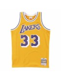 Camiseta de baloncesto Mitchell & Ness Los Angeles Lakers 1984-85 Nº33 Kareem Abdul-Jabbar Amarillo | Tienda24 Tienda24.eu