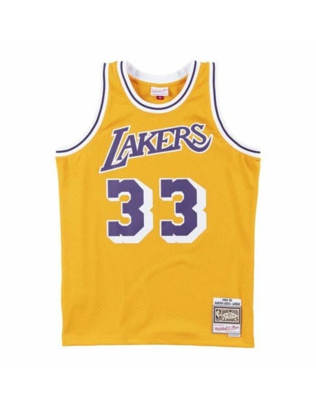 Basketball shirt Mitchell & Ness Los Angeles Lakers 1984-85 Nº33 Kareem Abdul-Jabbar Yellow | Tienda24 Tienda24.eu