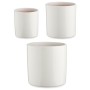 Conjunto de Vasos Ø 14 cm Ø 22 cm Ø 17 cm Cilindro 3 Peças Branco de Ibergarden, Vasos para flores - Ref: S3630805, Preço: 14...