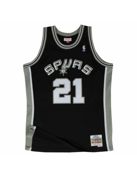 Camiseta de baloncesto Mitchell & Ness San Antonio Spurs 1998-99 Nº21 Tim Duncan Negro | Tienda24 Tienda24.eu