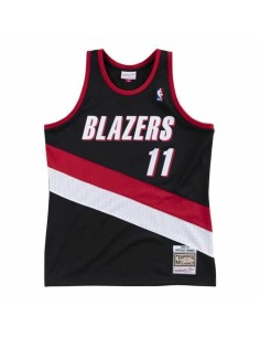 Maglia da basket Mitchell & Ness Portland Trail Blazers 1999-2000 Nº11 Arvydas Sabonis Nero da Mitchell & Ness, Uomo - Ref: S...