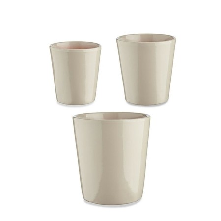 Conjunto de Vasos Ø 14 cm Ø 22 cm Ø 17 cm Cónica 3 Peças Cinzento de Ibergarden, Vasos para flores - Ref: S3630812, Preço: 14...