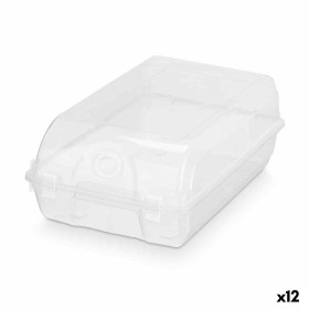 Caja apilable para zapatos Transparente Plástico 21 x 13 x 37 cm (12 Unidades) de Gondol, Accesorios de almacenaje de armario...