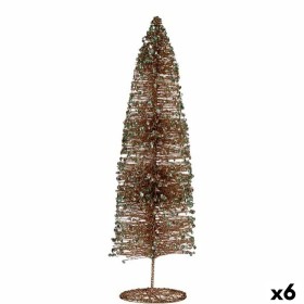 Árvore de Natal Lantejoulas champagne 10 x 40 x 10 cm (6 Unidades) de Krist+, Natal - Ref: S3630828, Preço: 42,02 €, Desconto: %