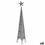 Albero di Natale Torre Stella Argentato Metallo Plastica 28 x 127 x 28 cm (6 Unità) | Tienda24 - Global Online Shop Tienda24.eu