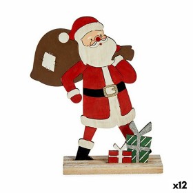 Figura Decorativa Blanco Rojo Verde Madera 5,5 x 23,5 x 19 cm (12 Unidades) de Krist+, Navidad - Ref: S3630843, Precio: 25,36...