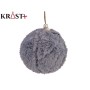 Bola de Navidad Terciopelo Gris oscuro Ø 8 cm (12 Unidades) de Krist+, Navidad - Ref: S3630849, Precio: 21,13 €, Descuento: %