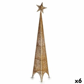 Árbol de Navidad Torre Estrella Dorado Metal Plástico 28 x 127 x 28 cm (6 Unidades) de Krist+, Navidad - Ref: S3630853, Preci...