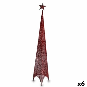 Albero di Natale Torre Stella Rosso Metallo Plastica 34 x 154 x 34 cm (6 Unità) di Krist+, Natale - Rif: S3630854, Prezzo: 70...