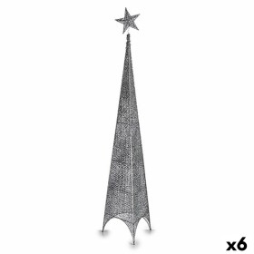 Árvore de Natal Torre Estrela Prateado Metal Plástico 34 x 154 x 34 cm (6 Unidades) de Krist+, Natal - Ref: S3630856, Preço: ...