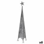 Árbol de Navidad Torre Estrella Plateado Metal Plástico 34 x 154 x 34 cm (6 Unidades) de Krist+, Navidad - Ref: S3630856, Pre...