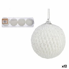 Weihnachtskugeln-Set Weiß polystyrol (12 Stück) von Krist+, Weihnachten - Ref: S3630860, Preis: 32,84 €, Rabatt: %