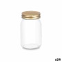 Bocal Transparent Doré Métal verre 500 ml 8 x 13 x 8 cm (24 Unités) de Vivalto, Stockage des aliments - Réf : S3630948, Prix ...