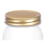 Frasco Transparente Dourado Metal Vidro 500 ml 8 x 13 x 8 cm (24 Unidades) de Vivalto, Armazenamento de alimentos - Ref: S363...