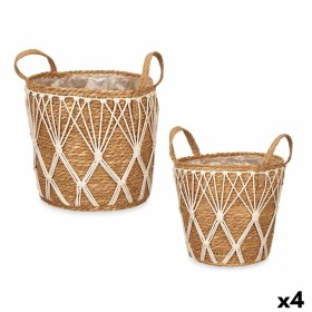 Set de Maceteros 2 Piezas Natural Algas marinas (4 Unidades) de Gift Decor, Maceteros - Ref: S3630978, Precio: 64,09 €, Descu...