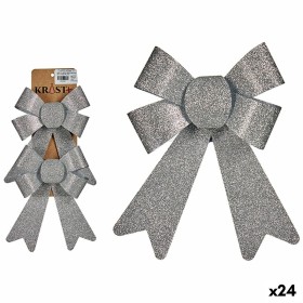 Ensemble Décorations de Noël Lien Argenté PVC 15 x 2 x 18 cm (24 Unités) de Krist+, Noël - Réf : S3631028, Prix : 36,59 €, Re...