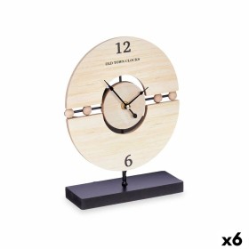 Table clock Balls Black Metal MDF Wood 20,5 x 26,5 x 7 cm (6 Units) by Gift Decor, Desk & Shelf Clocks - Ref: S3631072, Price...