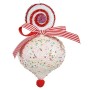 Christmas bauble Teardrop White 11 x 17 x 11 cm (12 Units) | Tienda24 - Global Online Shop Tienda24.eu