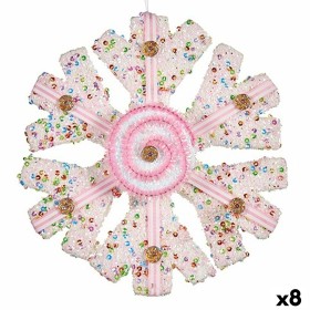 Décorations de Noël Flocons de neige Blanc Rose 17 x 6 x 17 cm (8 Unités) de Krist+, Noël - Réf : S3631126, Prix : 58,93 €, R...