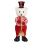 Figura Decorativa Oso Trompeta Blanco Negro Rojo Poliestireno 15 x 46 x 25 cm (2 Unidades) de Krist+, Navidad - Ref: S3631129...