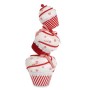 Deko-Figur Turm Kuchen Weiß Rot polystyrol 20 x 50 x 20 cm (2 Stück) | Tienda24 - Global Online Shop Tienda24.eu