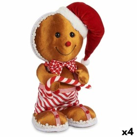 Figura Decorativa Bolacha Castanho Vermelho poliestireno 19 x 33 x 15 cm (4 Unidades) de Krist+, Natal - Ref: S3631137, Preço...