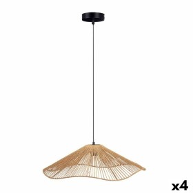 Candeeiro de teto Corda 60 W Castanho Preto Metal Papel Plástico 55 x 16 x 55 cm (4 Unidades) de Gift Decor, Iluminação suspe...