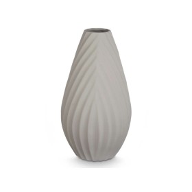 Vase Rayures Gris Céramique 26 x 49 x 26 cm de Gift Decor, Vases - Réf : S3631159, Prix : 17,41 €, Remise : %