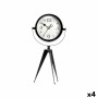 Horloge de table Tripode Noir Métal 14 x 30 x 11 cm (4 Unités) | Tienda24 - Global Online Shop Tienda24.eu