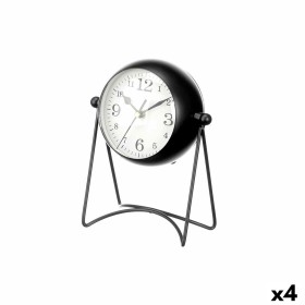 Table clock Black Metal 15,5 x 20 x 11 cm (4 Units) by Gift Decor, Desk & Shelf Clocks - Ref: S3631173, Price: 57,35 €, Disco...