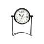 Table clock Black Metal 15,5 x 20 x 11 cm (4 Units) | Tienda24 - Global Online Shop Tienda24.eu