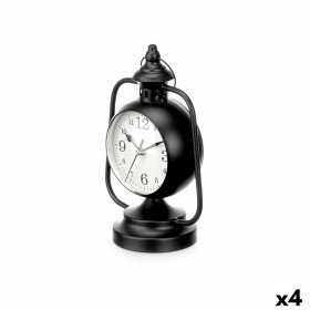 Orologio da Tavolo Lampada Nero Metallo 17 x 25 x 11,3 cm (4 Unità) di Gift Decor, Orologi da scrivania e da scaffale - Rif: ...