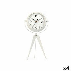 Reloj de Mesa Trípode Blanco Metal 14 x 30 x 11 cm (4 Unidades) de Gift Decor, Relojes de escritorio - Ref: S3631179, Precio:...