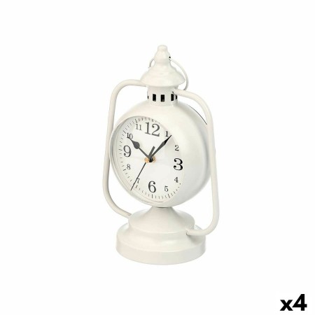 Horloge de table Lampe Blanc Métal 17 x 25 x 11,3 cm (4 Unités) de Gift Decor, Pendulettes de bureau - Réf : S3631187, Prix :...