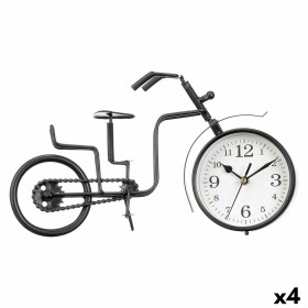 Orologio da Tavolo Bicicletta Nero Metallo 33 x 21 x 4 cm (4 Unità) di Gift Decor, Orologi da scrivania e da scaffale - Rif: ...