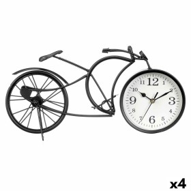 Table clock Versa Black MDF Wood (20 x 20 x 6 cm) (Ø 20 cm) | Tienda24 - Global Online Shop Tienda24.eu